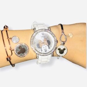 RETIRED Disney Minnie Mouse white watch